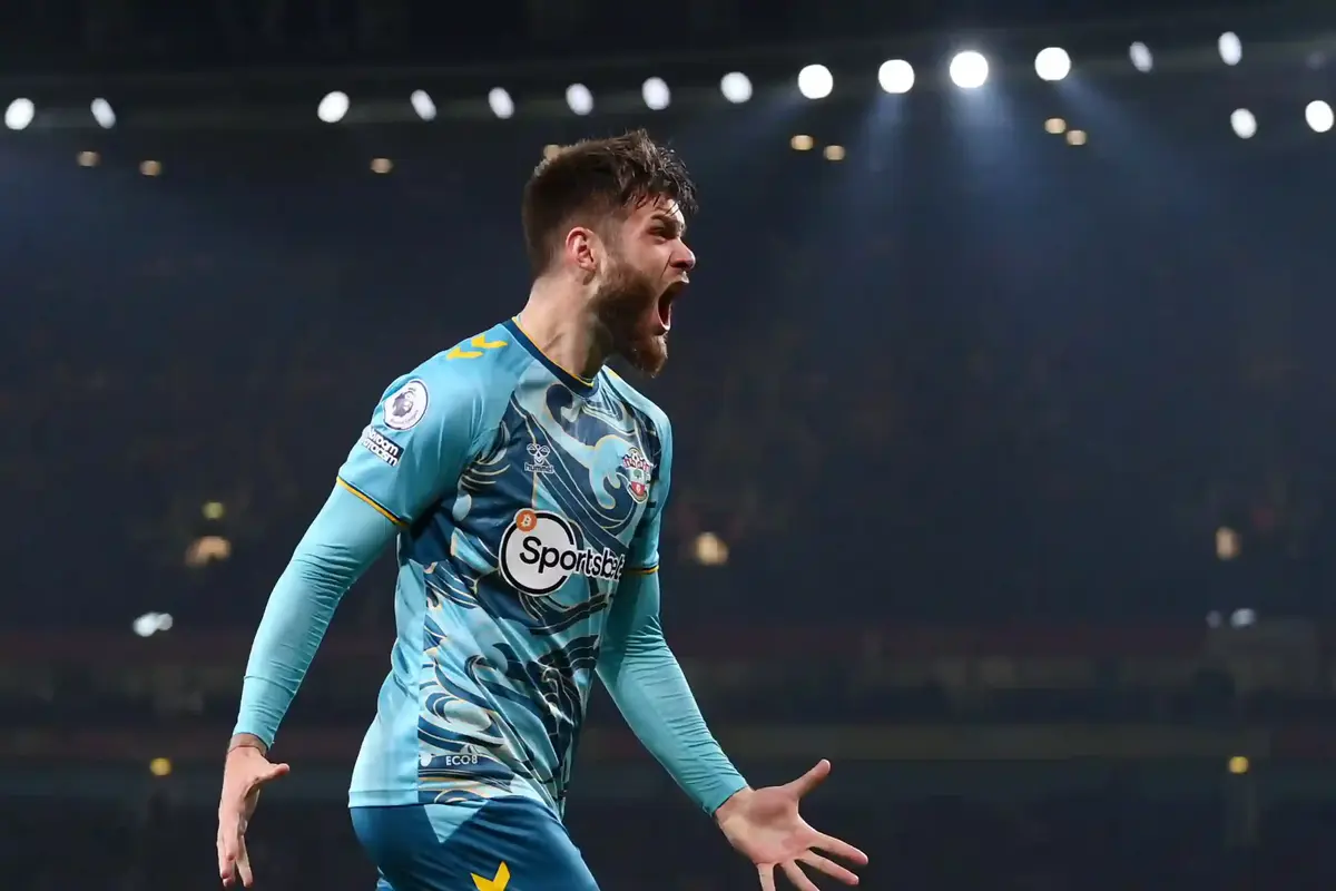 Duje Caleta-Car scores THIRD against league-leaders Arsenal